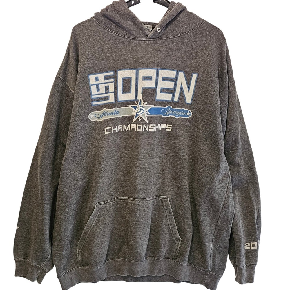Alstyle Classic 2008 USA Open Championships Atlanta Hoodie Mens XL Gray Pullover